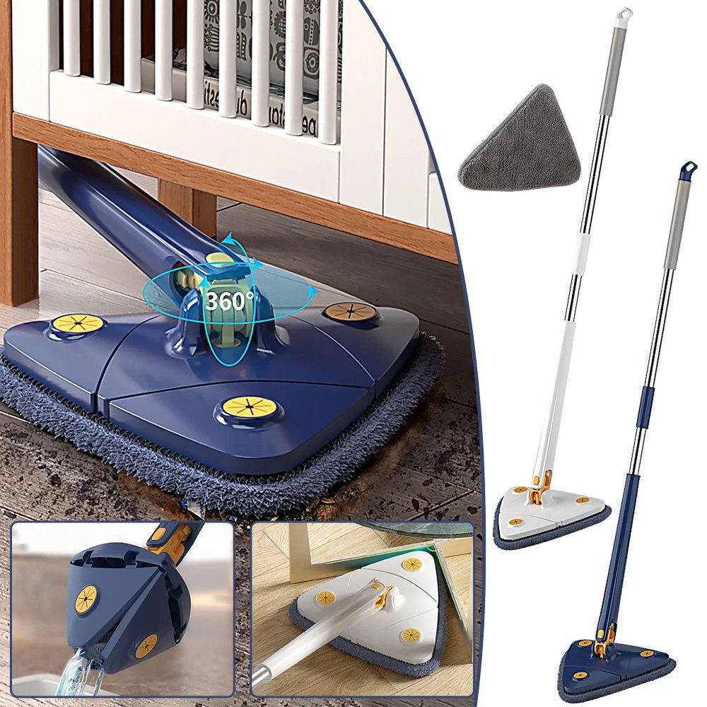 360° Rotatable Adjustable Cleaning Triangle Mop