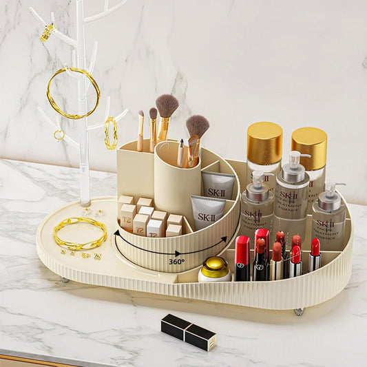 Luxury Rotating Makeup & Jewelry Organizer