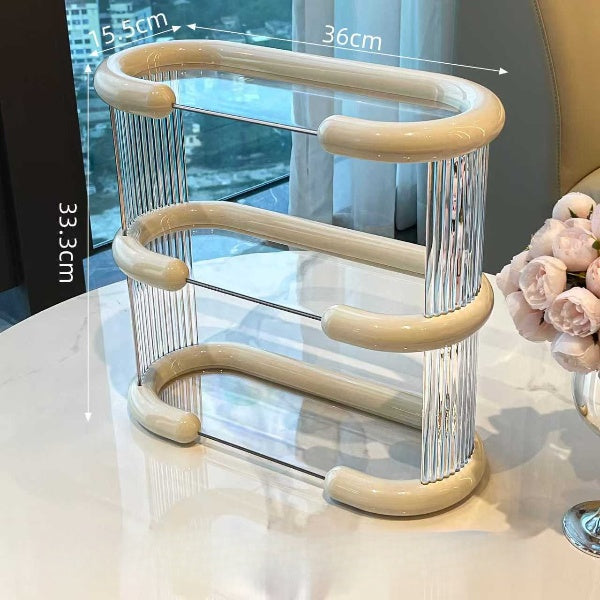 3 Layer Luxury Desktop Makeup Storage Rack